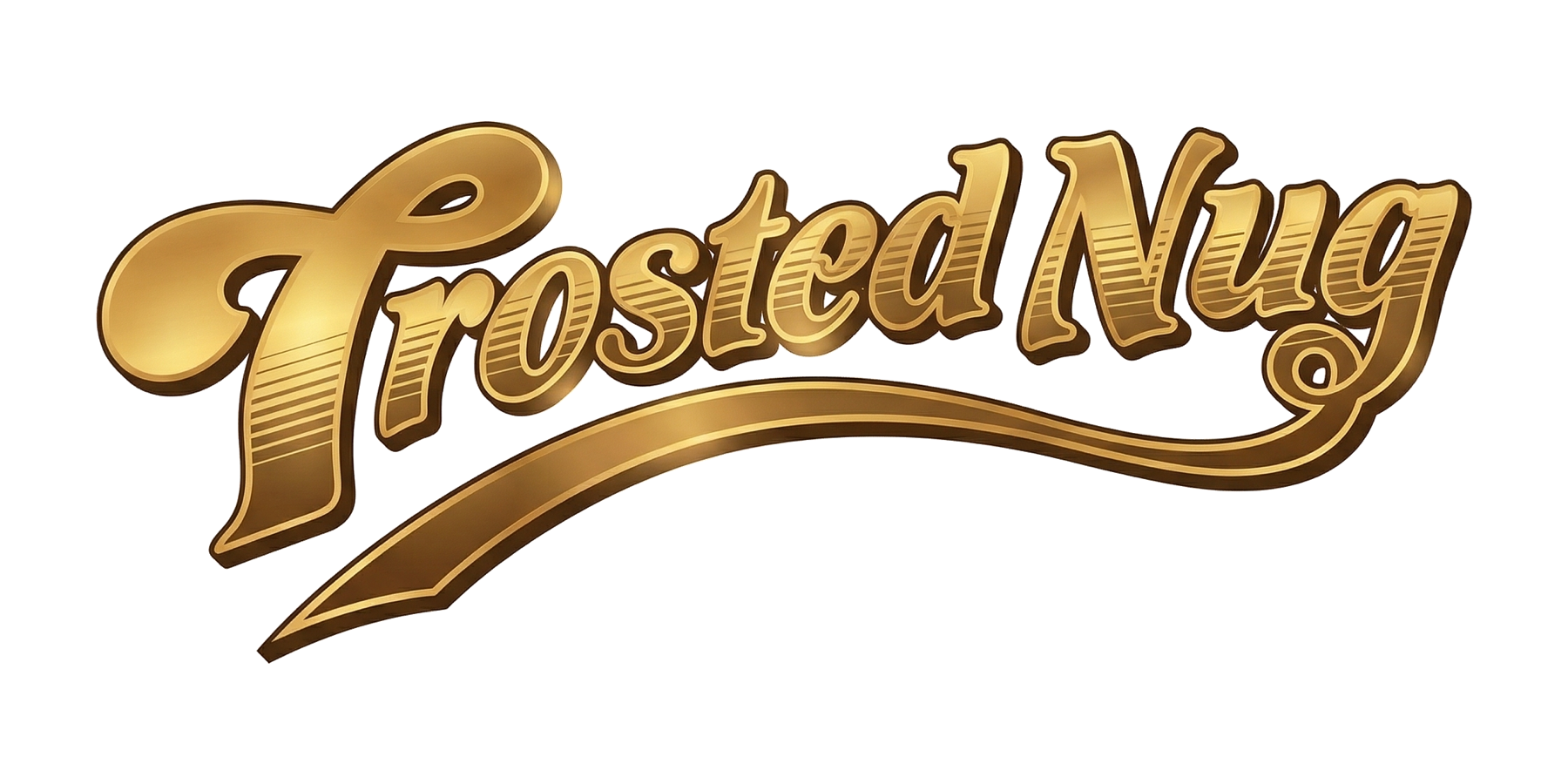 Frosted Nug script logo